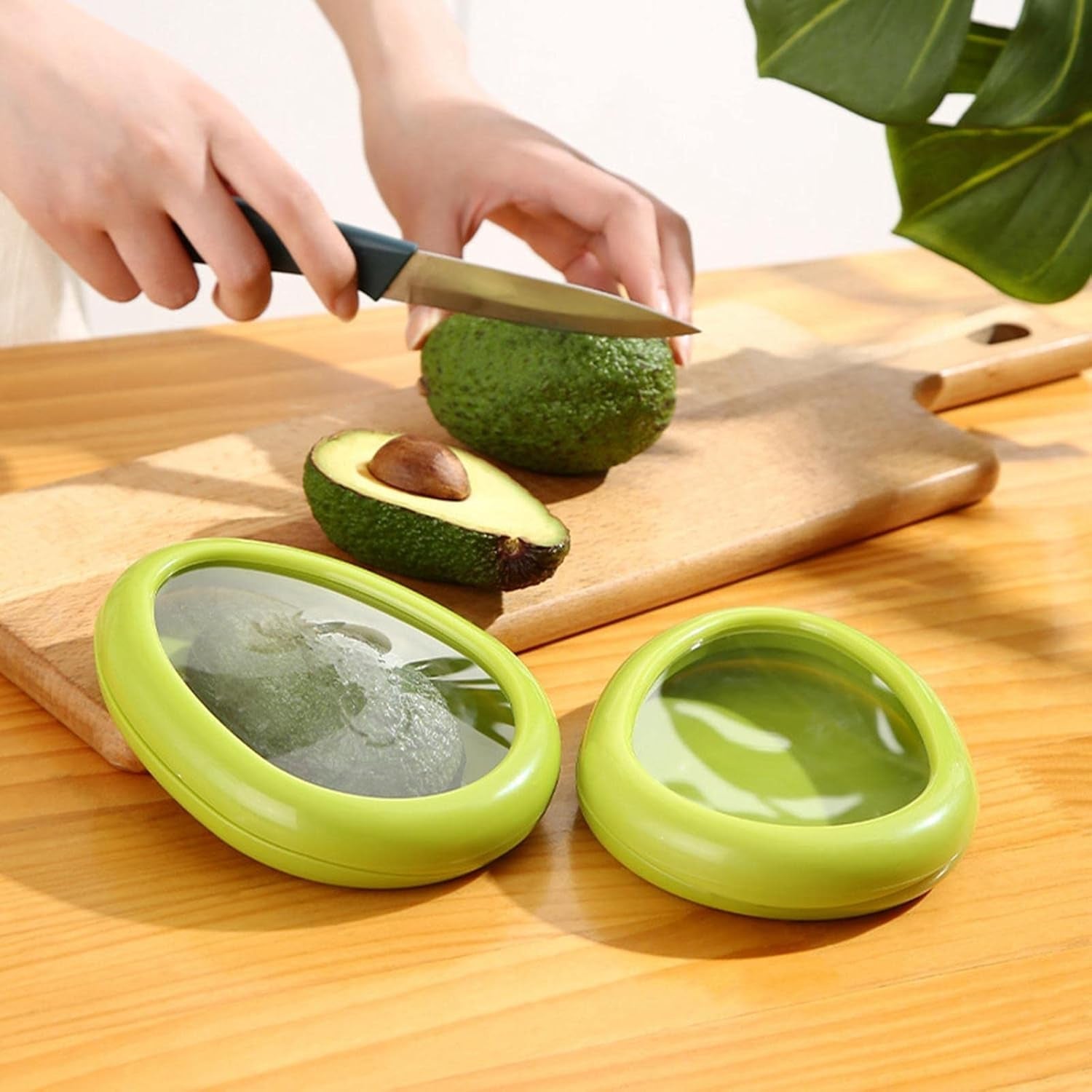 Green Oval Vegetable Fruit Storage Box