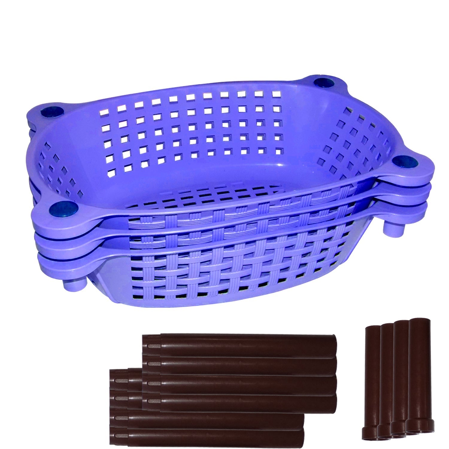 Multipurpose Stackable Storage Baskets