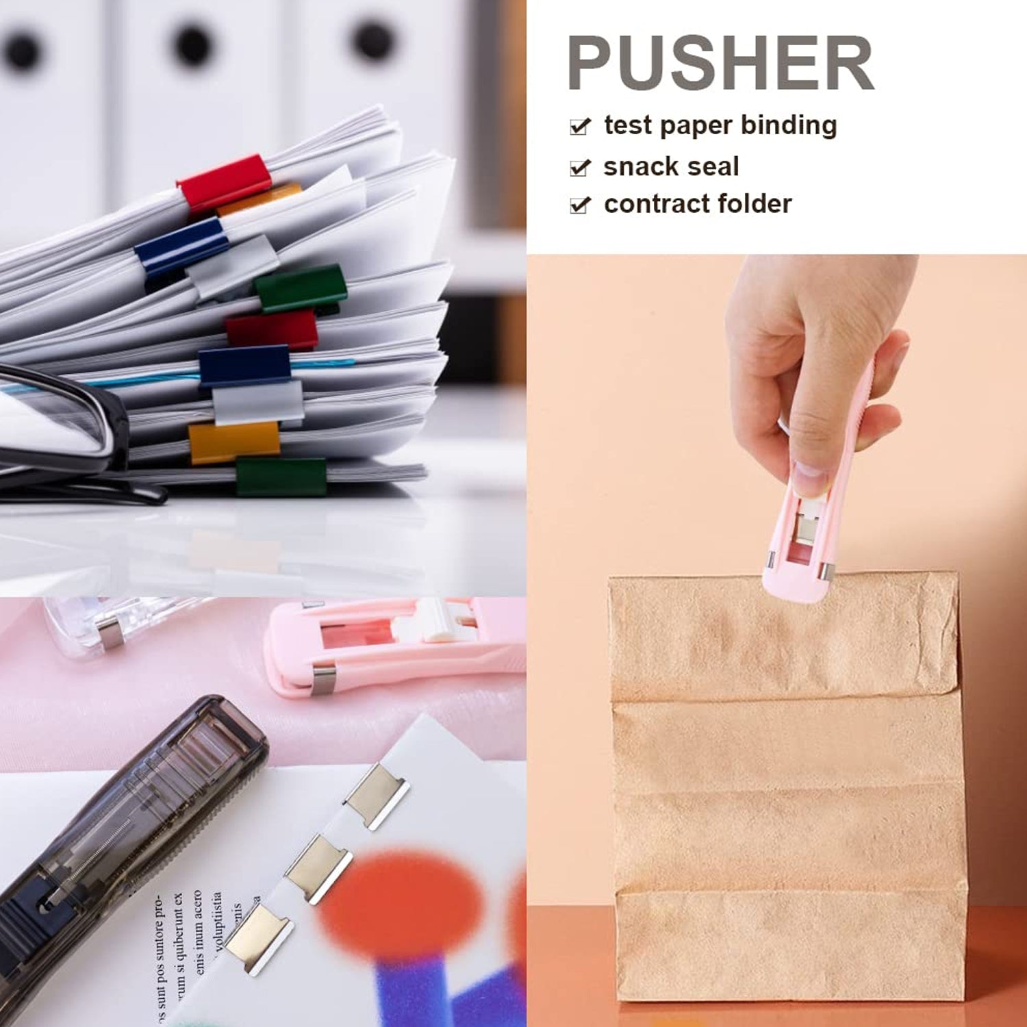 Portable Paper Clamp with 8 Clips