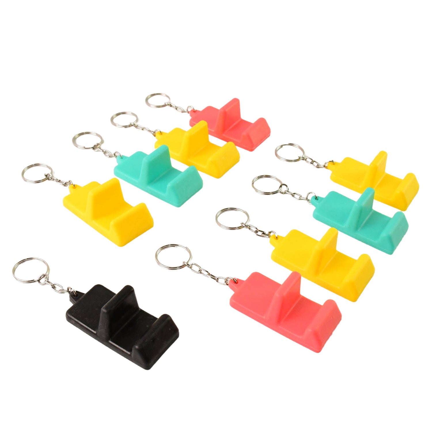 2-in-1 Mobile Stand Keychain (9 Pcs)