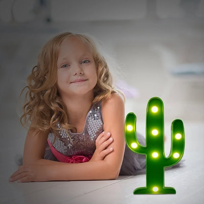 Led Cactus Light Desk Lamp