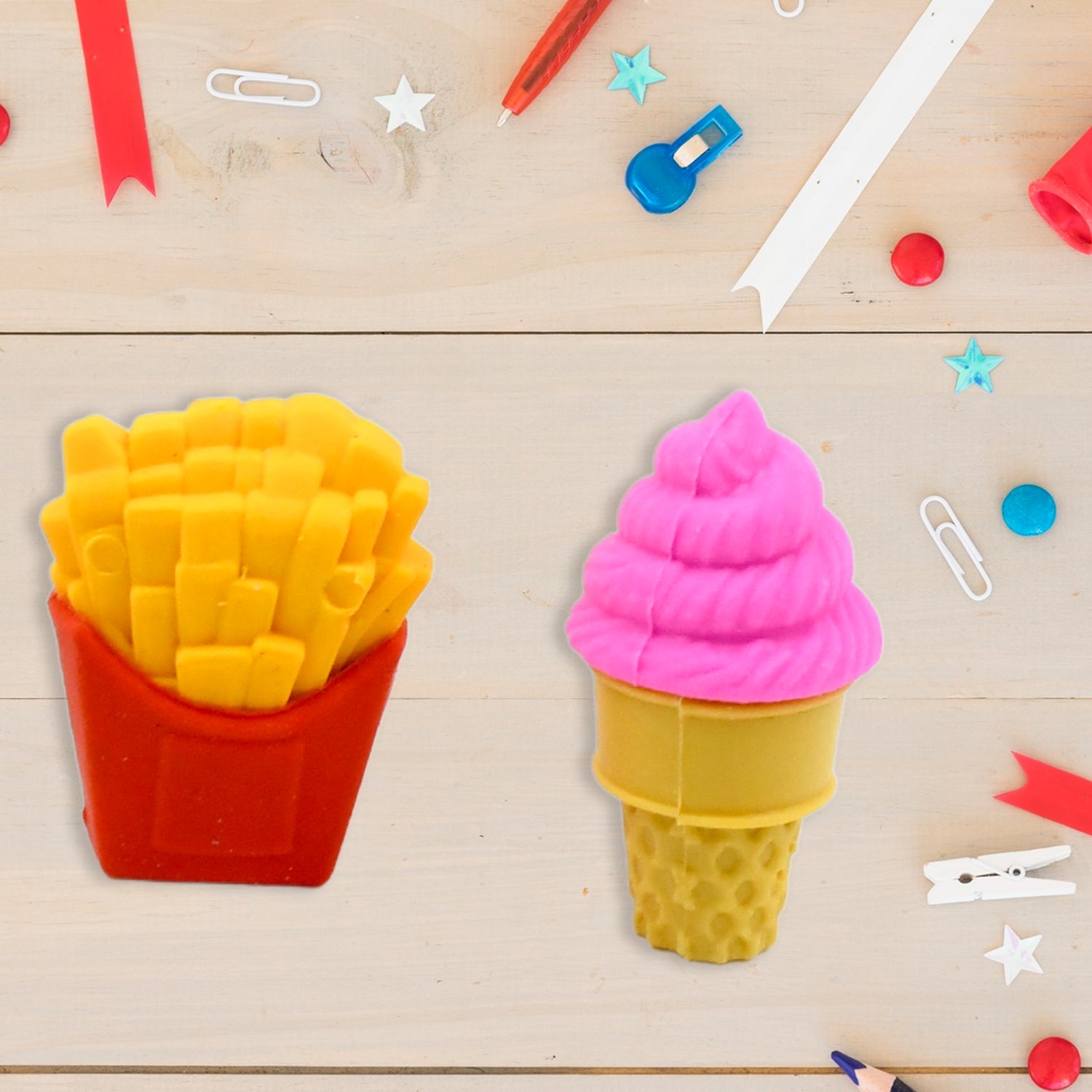 Fancy Food Colorful Erasers