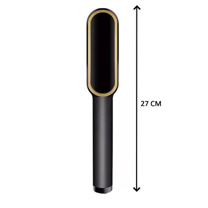 Hair Straightener Used While Massaging Head