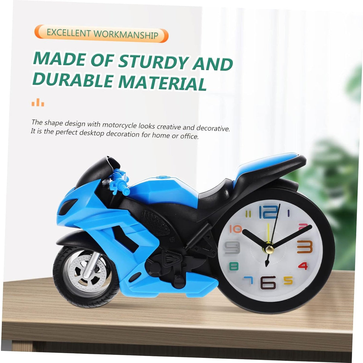 Fashioned Alarm Clock Novelty Retro Motorcycle