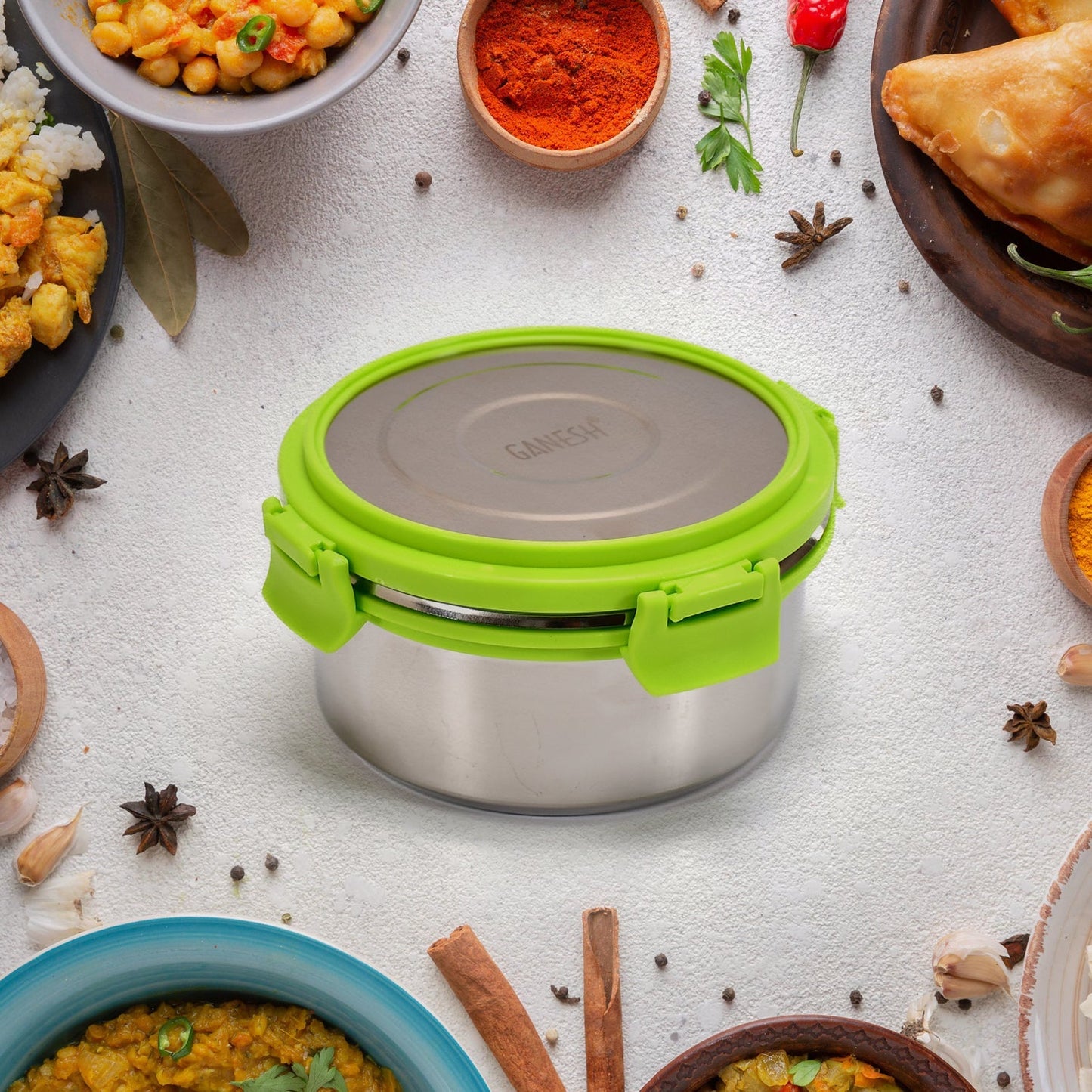 Ganesh Solo Round Lunch Box