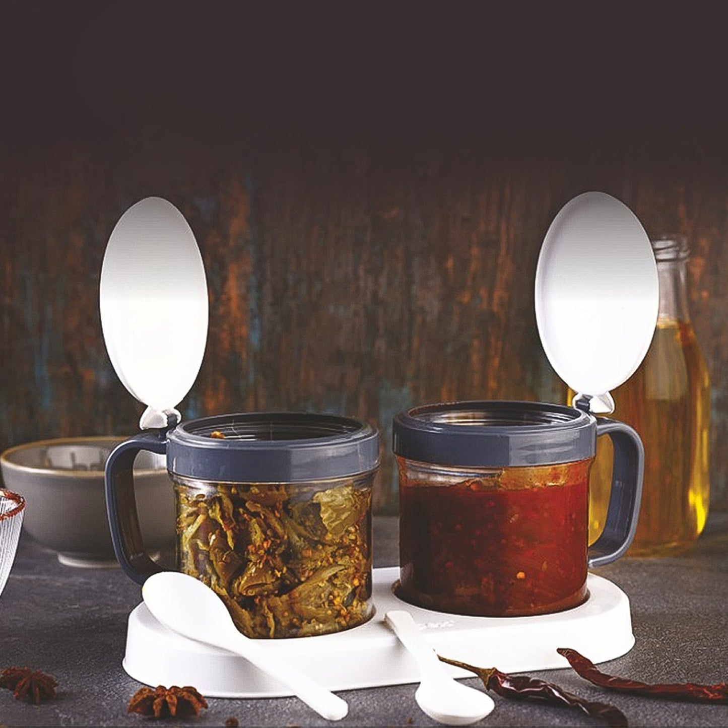 Airtight Pickle & Dry Fruit Set