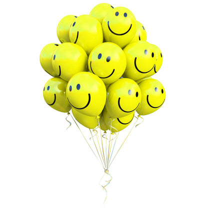 Smiley Print Party Balloons