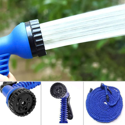 Expandable Magic Garden Hose With Spray Gun