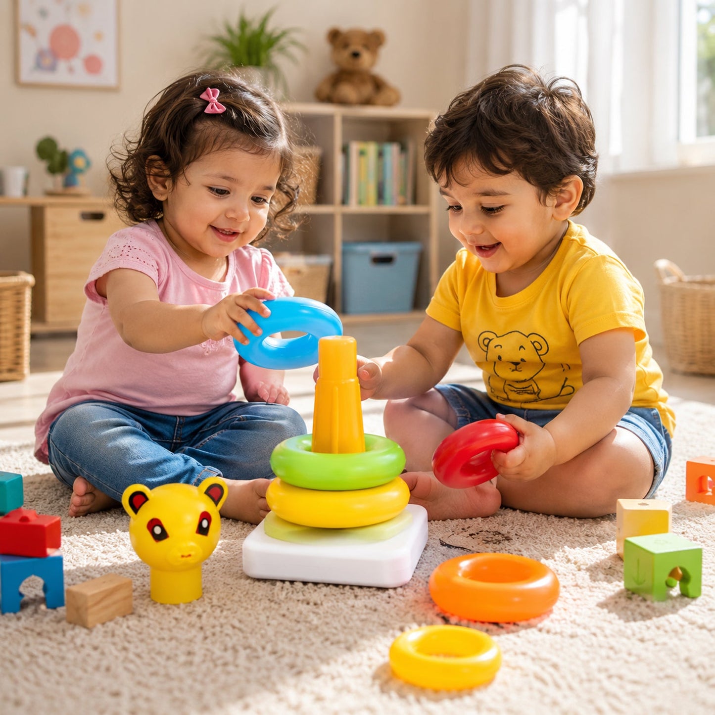 Teddy Stacking Ring Toy