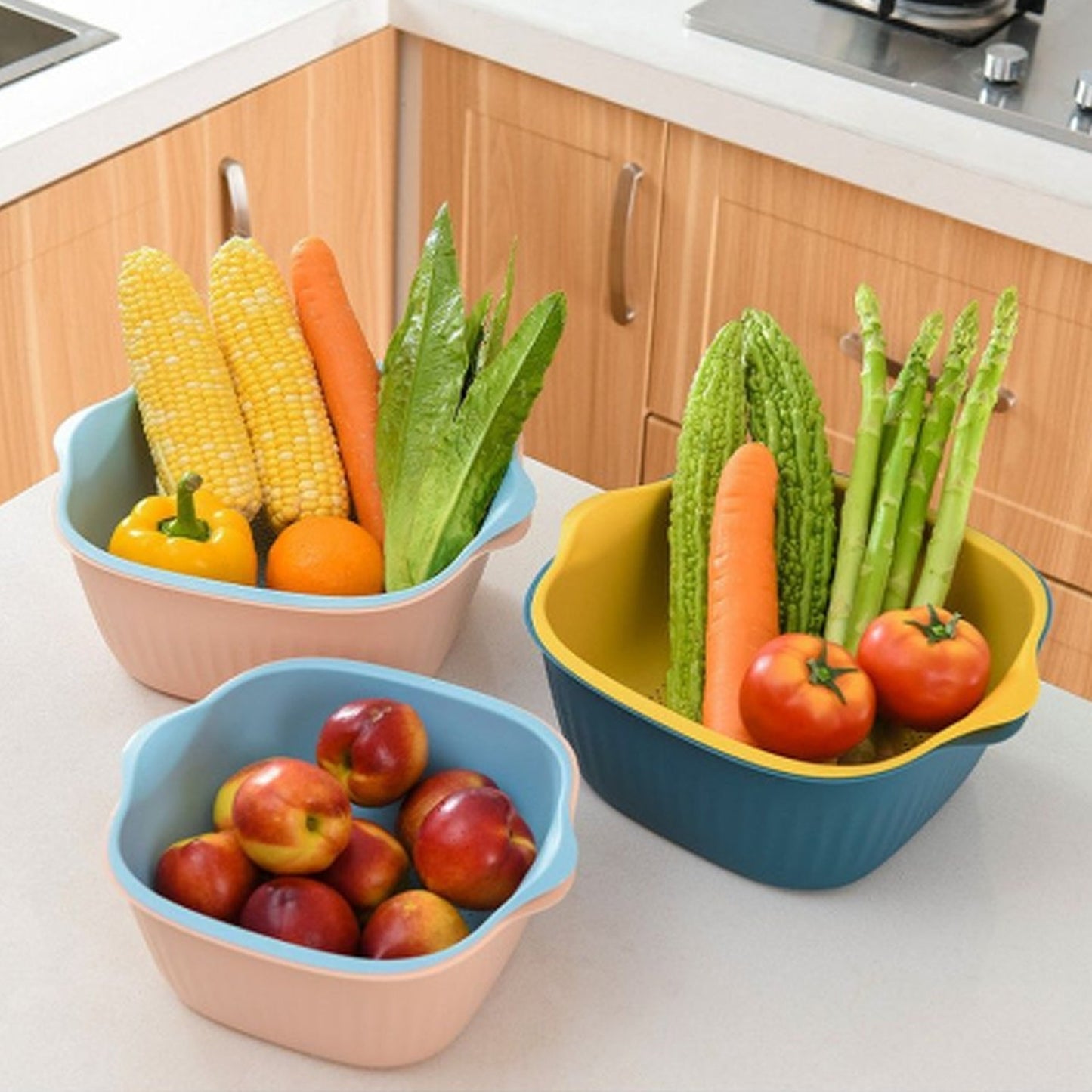 Dual-Use Washing & Strainer Bowl