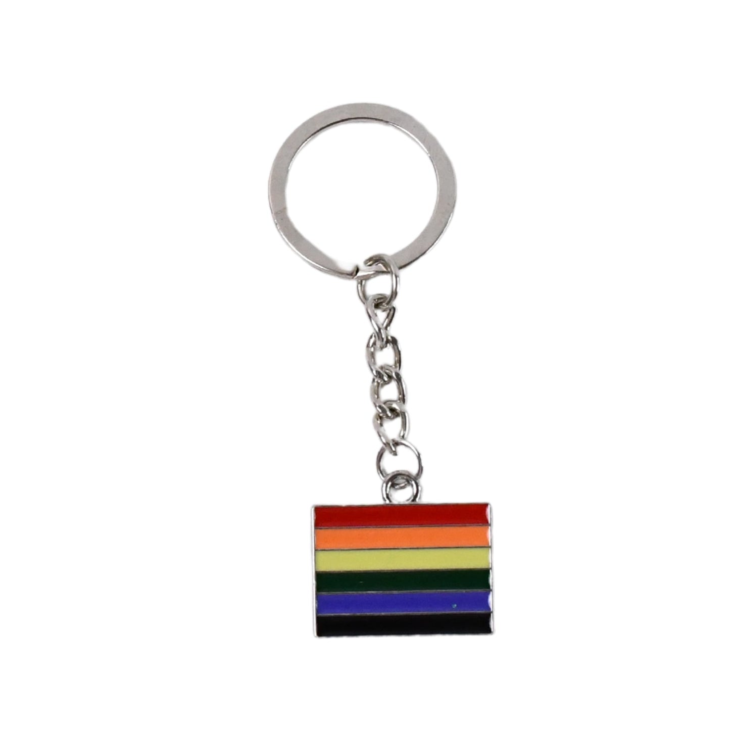 Rainbow Metal Keychain