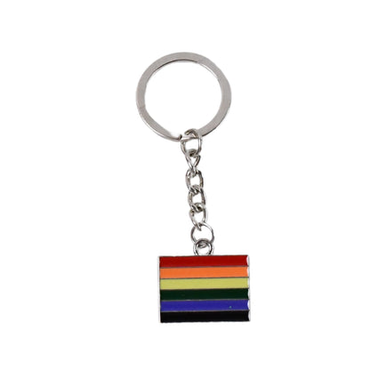 Rainbow Metal Keychain