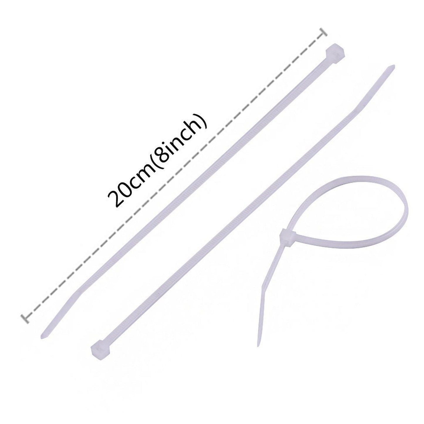 100-Pack Black Nylon Cable Ties