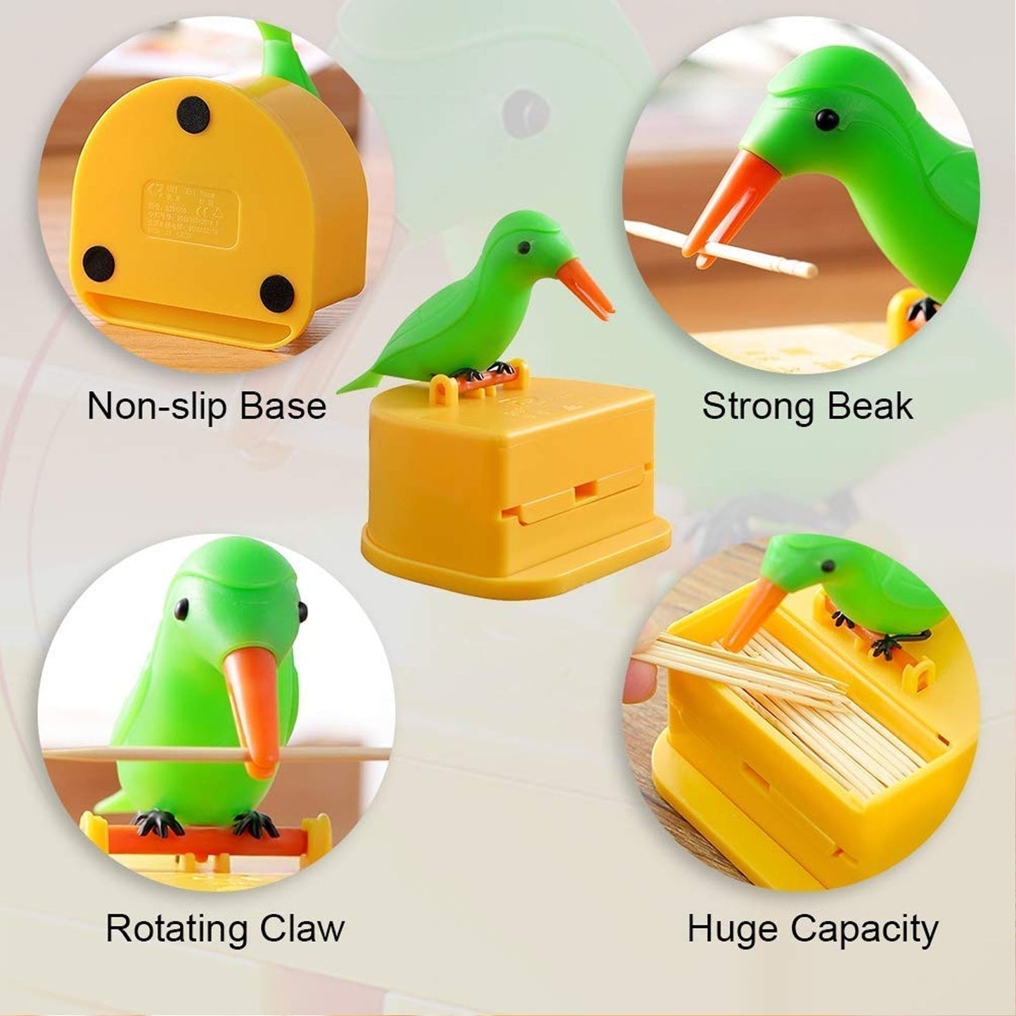 Automatic Bird Toothpick Dispenser