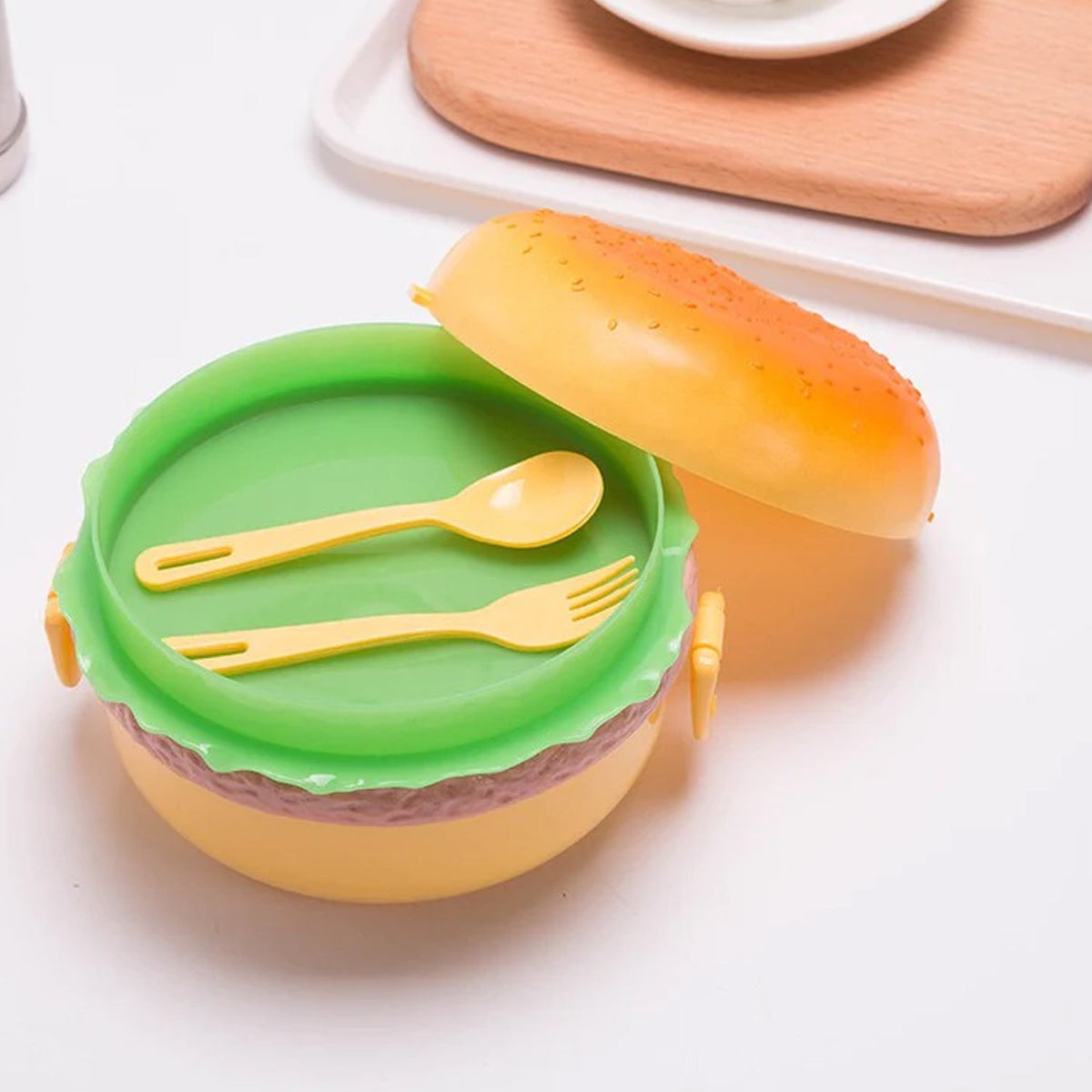 Burger-Shaped Kids' Lunchbox