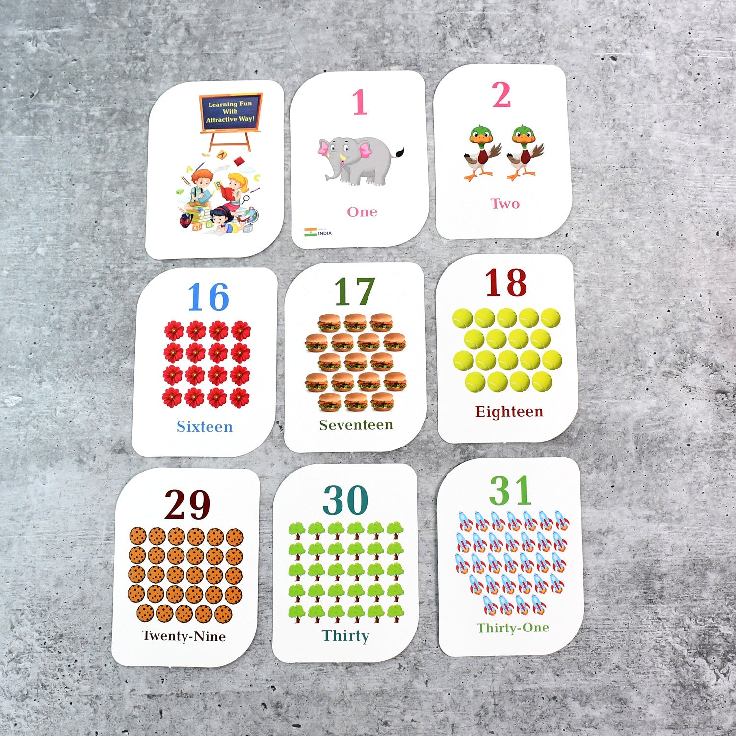 Kidkraft Number Flashcards – 32 Pcs