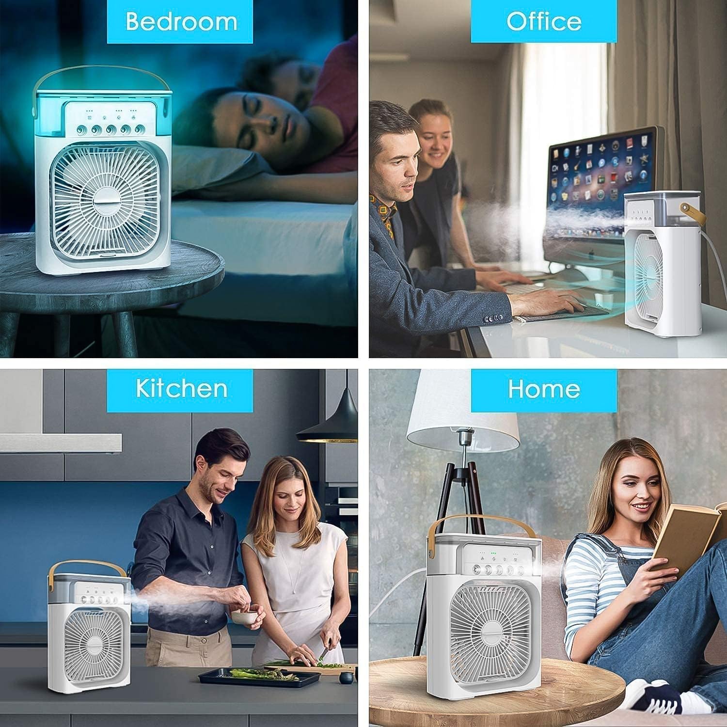 Portable Air Cooler with LED Lights