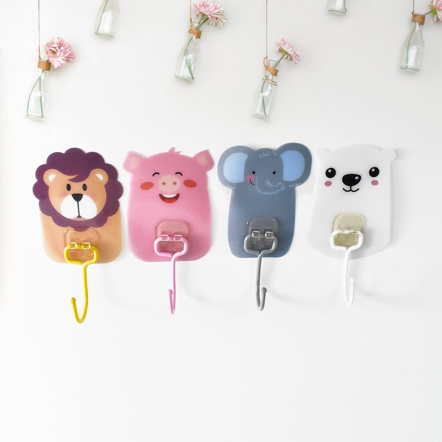 No-Drill Cartoon Wall Hooks