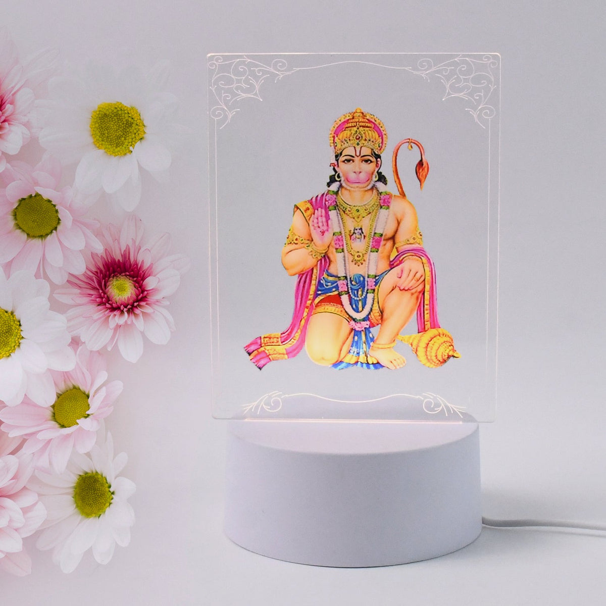 3D Lord Hanuman LED Lamp