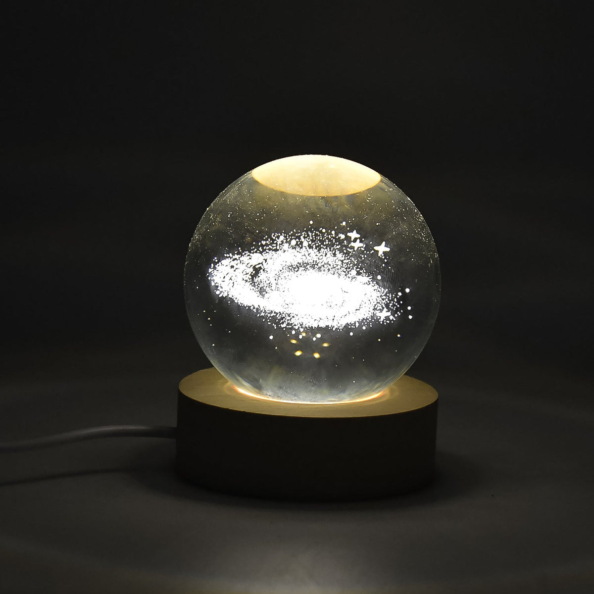 3d Crystal Ball Lamps With Base (1 Pc)