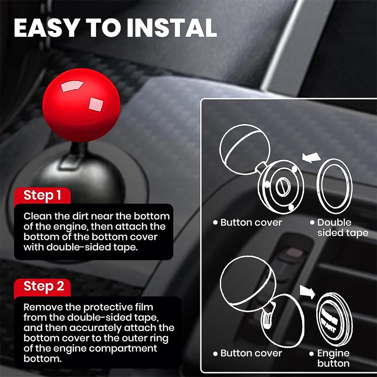 Joystick Car Ignition Cover