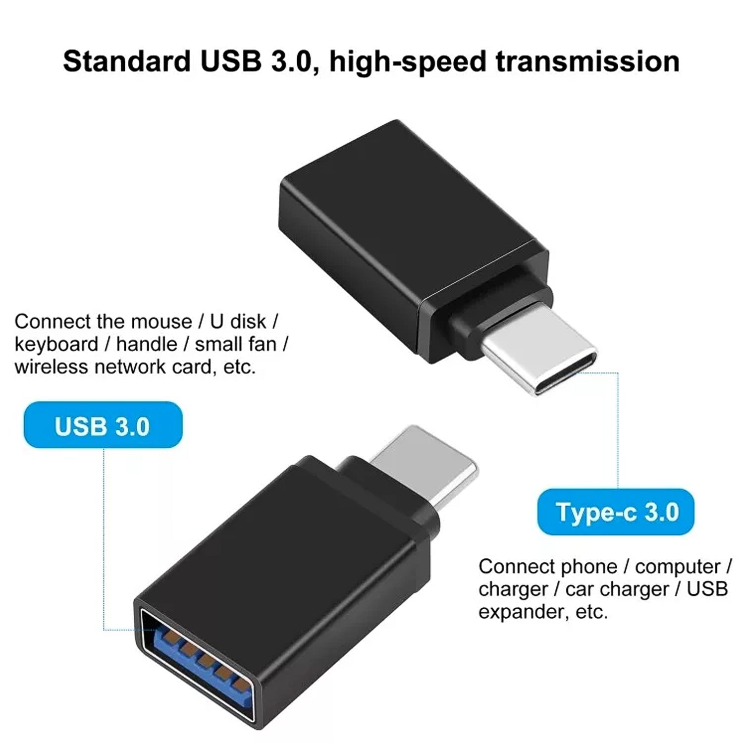 USB-C to Micro OTG Adapter