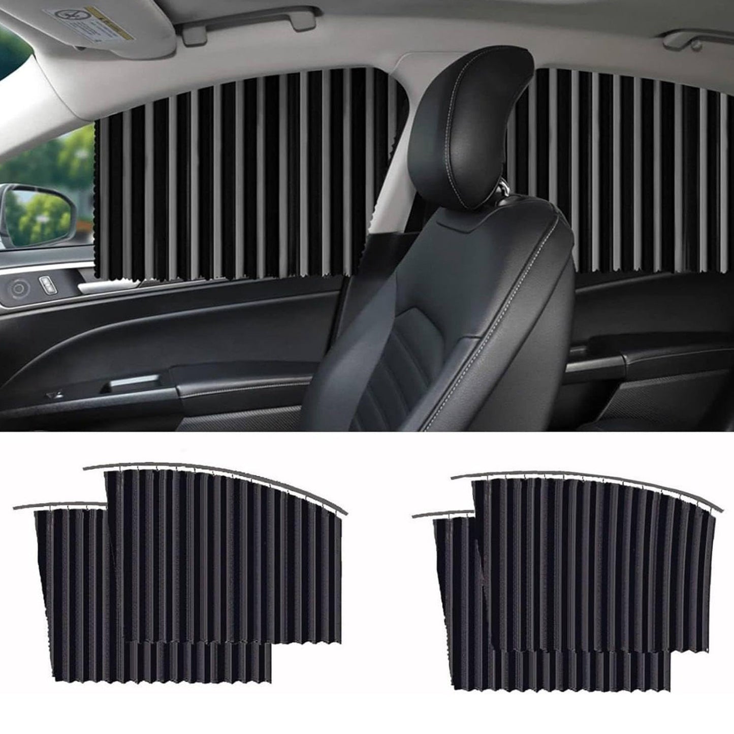 Car Window Privacy Curtains – 4 Pc