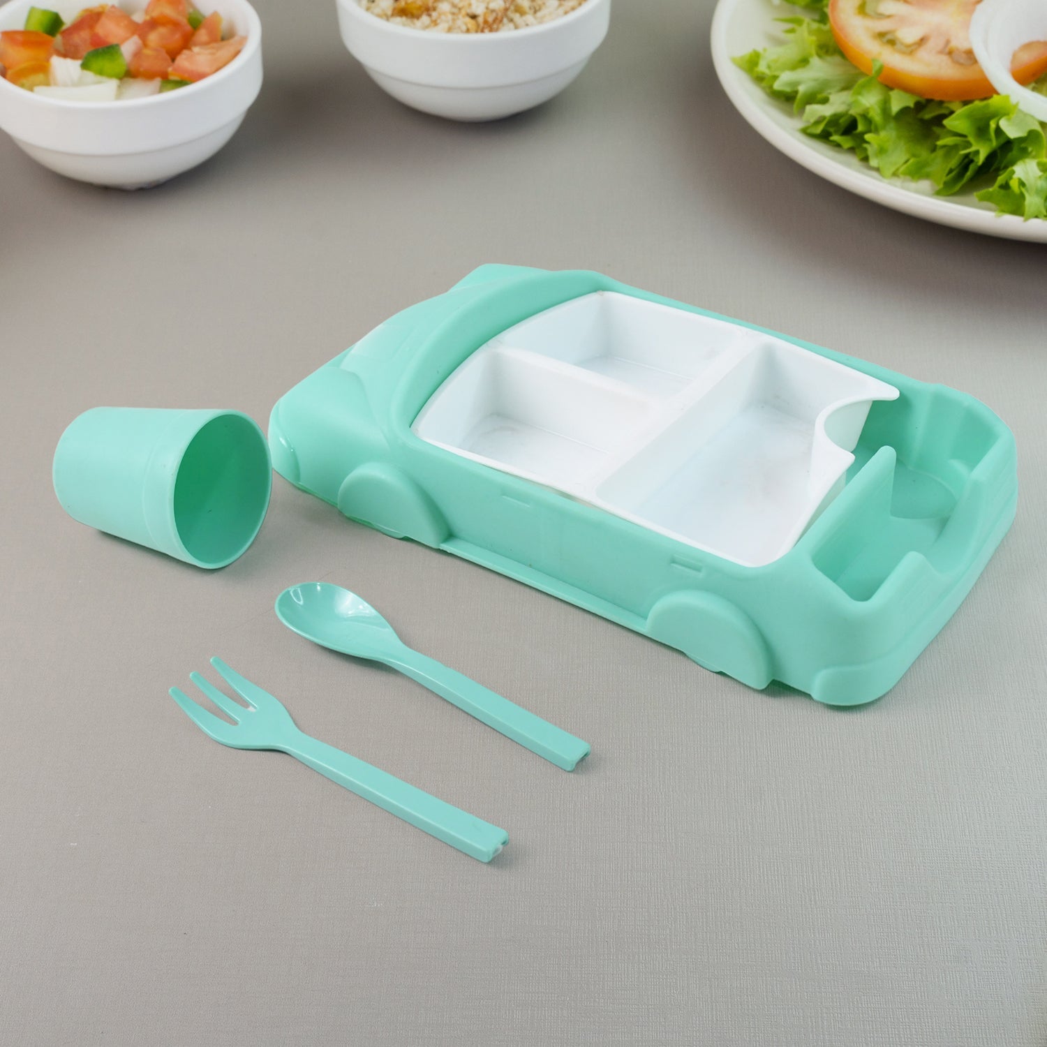 Car-Shaped Suction Baby Plate