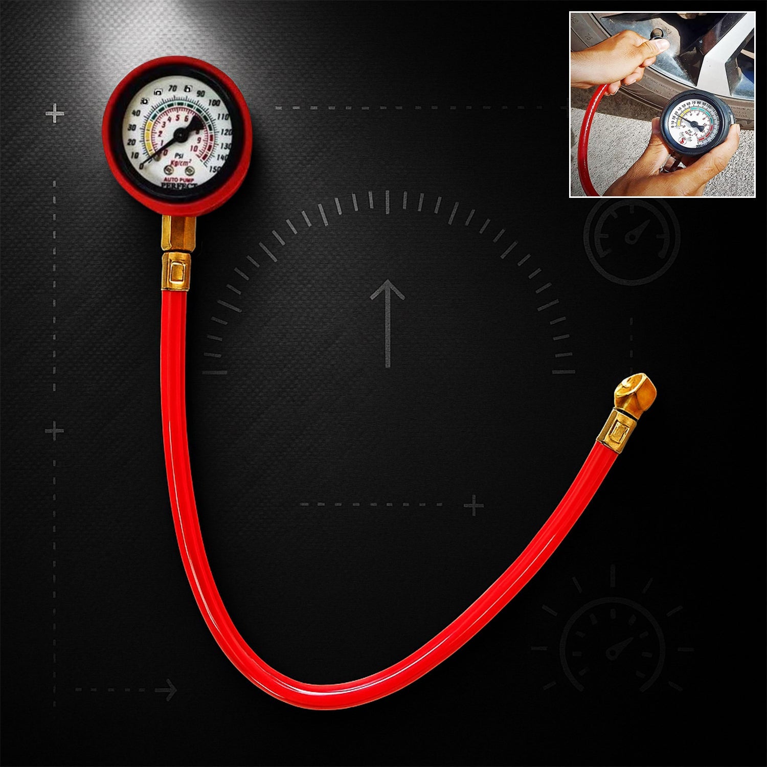 Tire Inflator Gauge