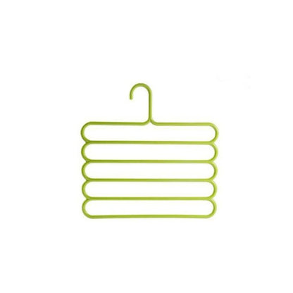5 In 1 Multipurpose Plastic Hanger Assorted