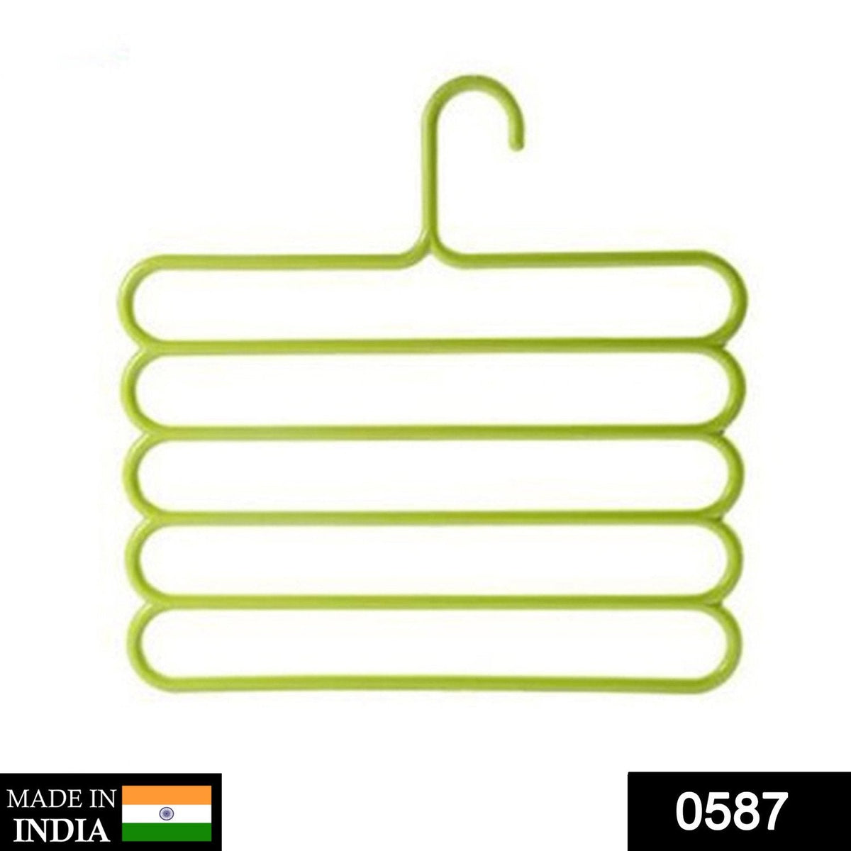 5 In 1 Multipurpose Plastic Hanger Assorted