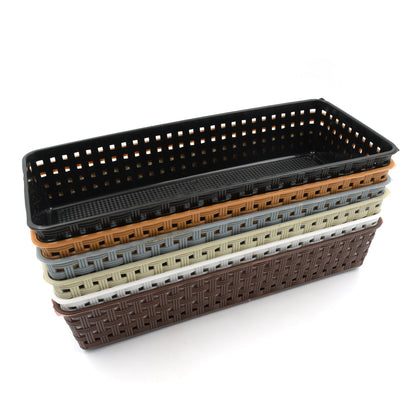 Plastic Multipurpose Desk Organizer (6 Pcs Set)