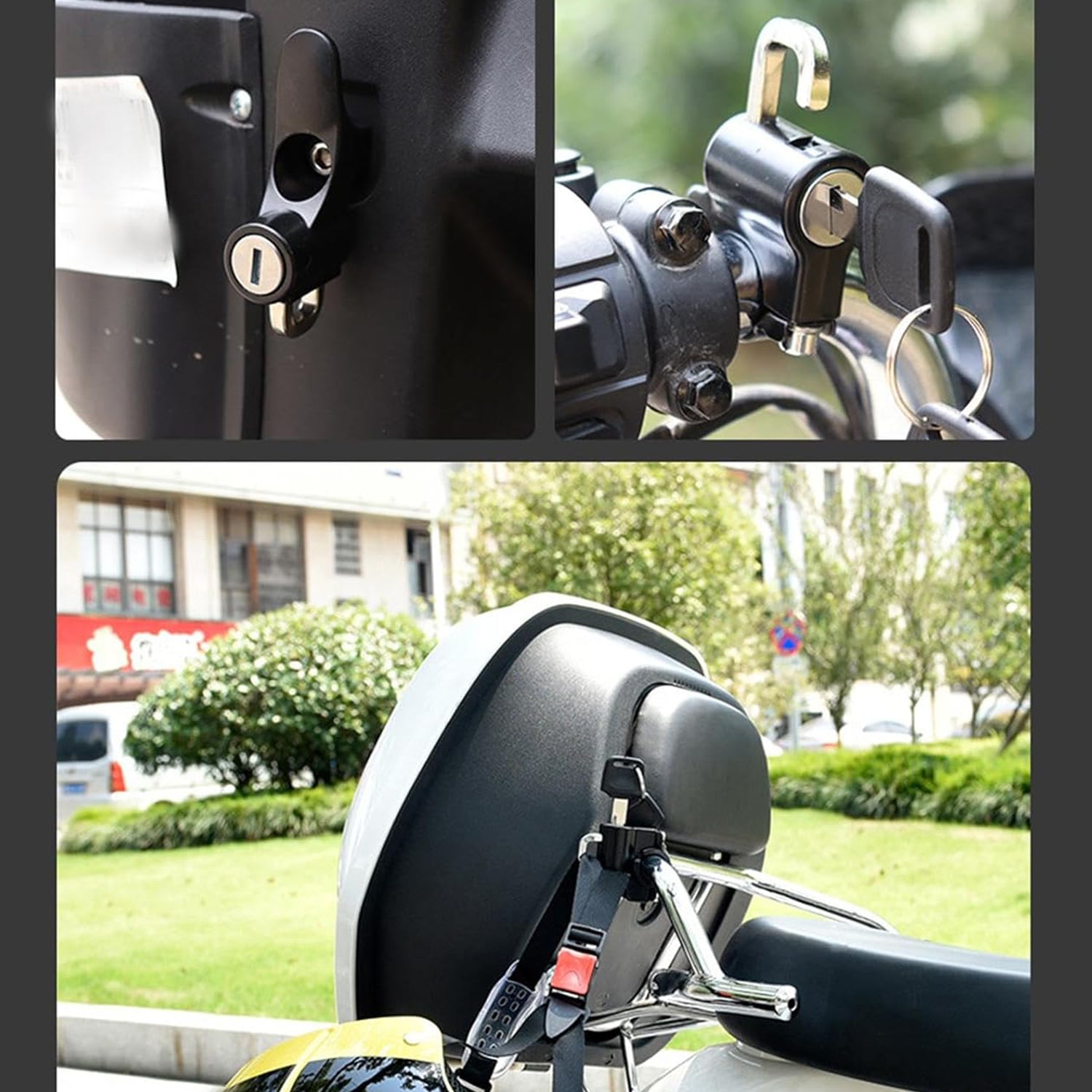 Helmet Lock For Motorcycle