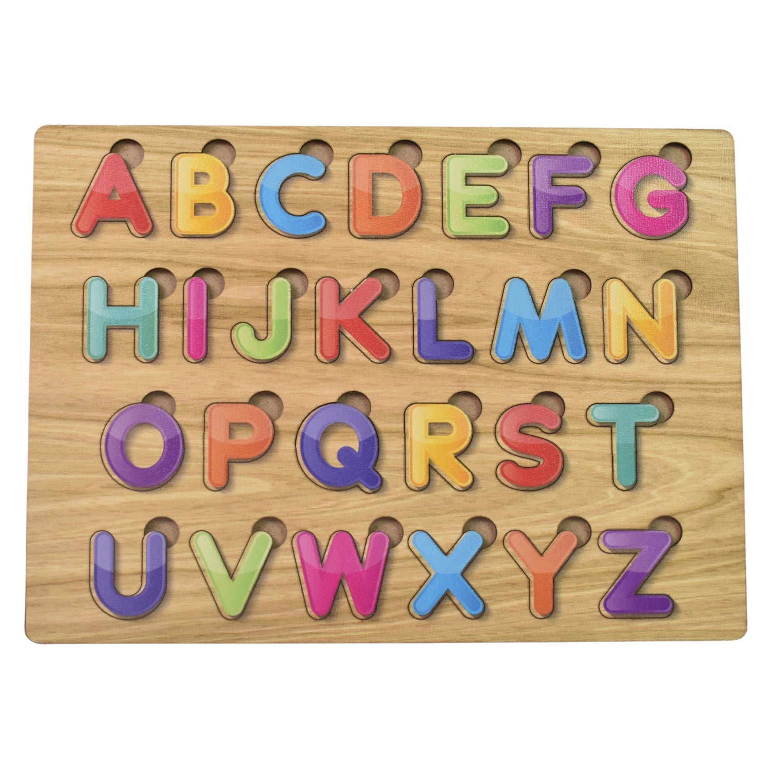 Wooden Puzzle Board ABC Letters