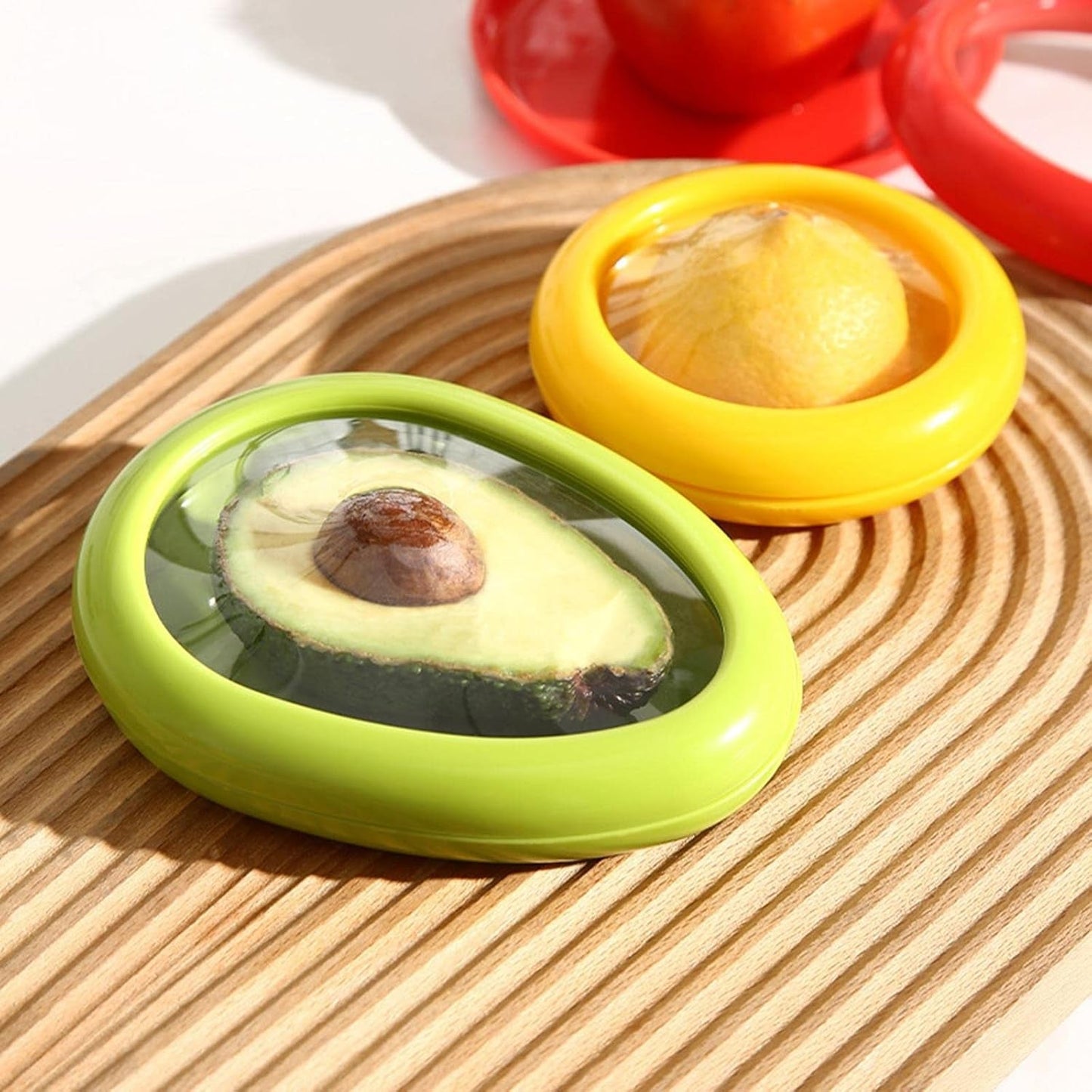 Green Oval Vegetable Fruit Storage Box