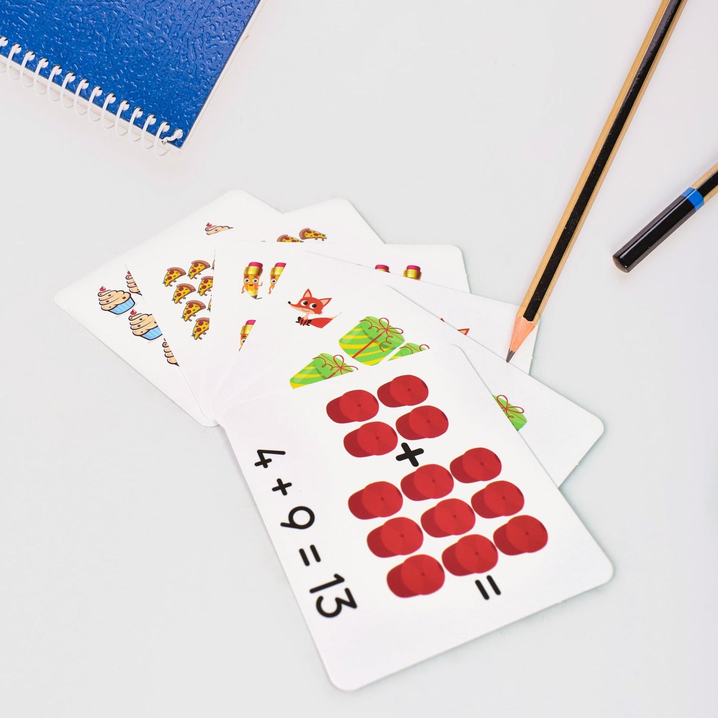 Wooden Math Flash Card Game