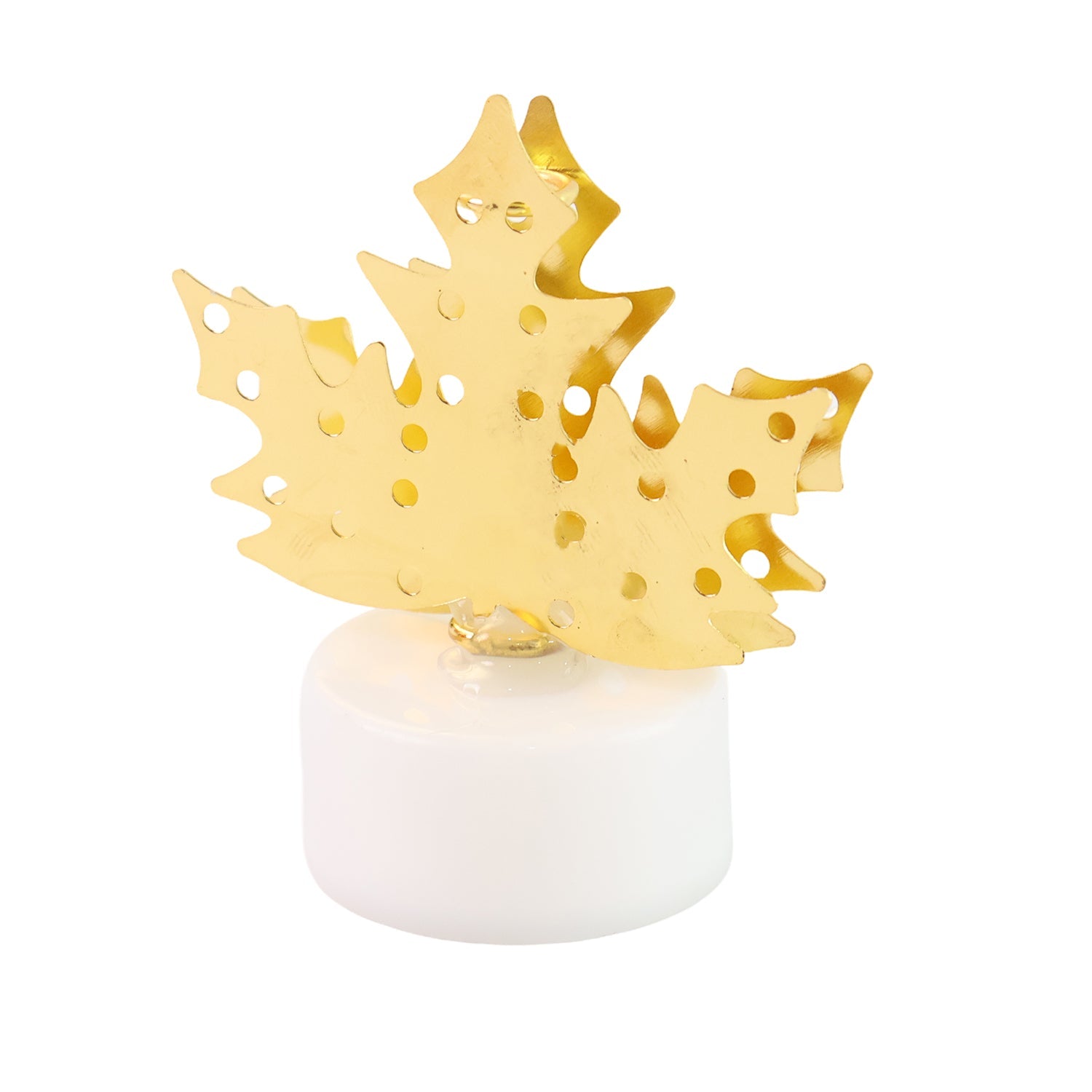 Gold Leaf LED Diya