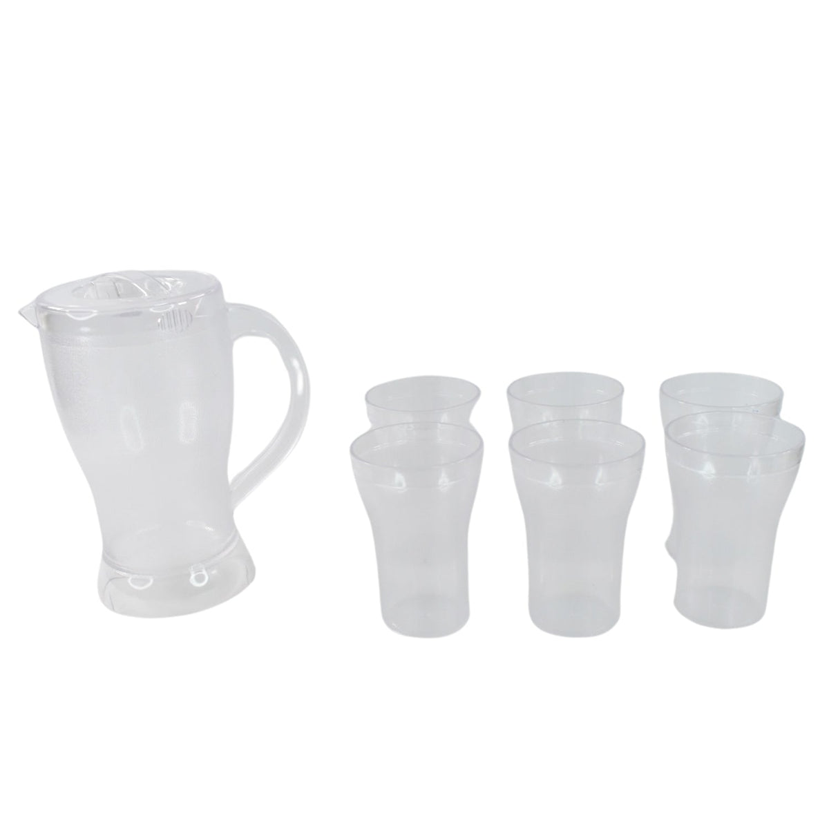 Unbreakable Lemon Jug & Glass Set – 7 Pcs