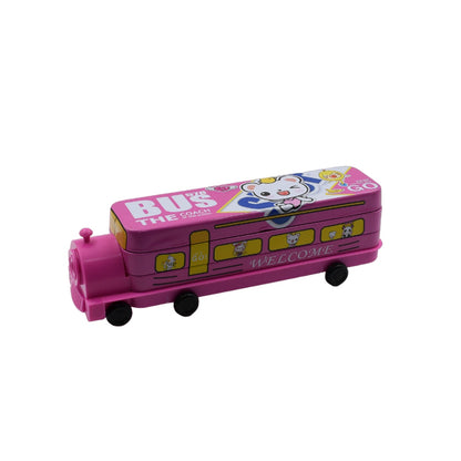 Metal Bus Compass Pencil Box