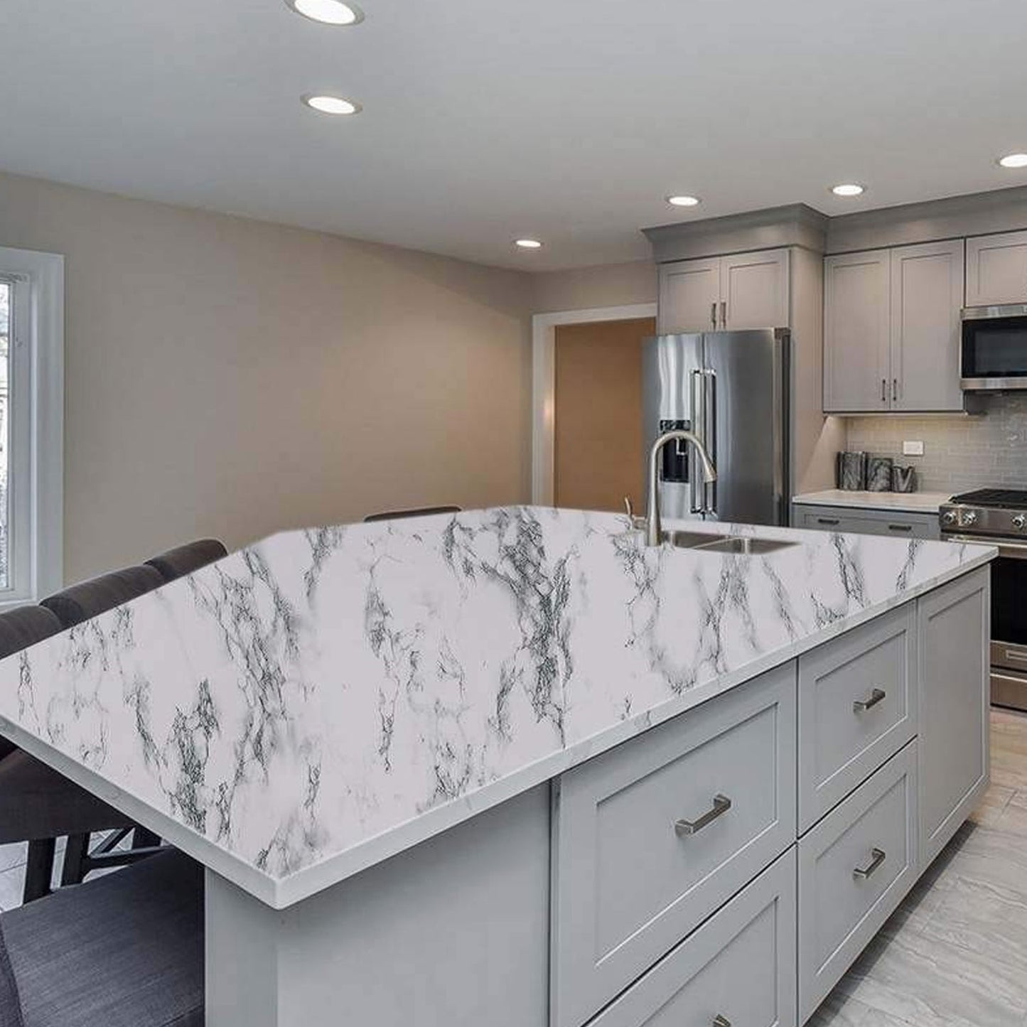 Marble Kitchen Wallpaper