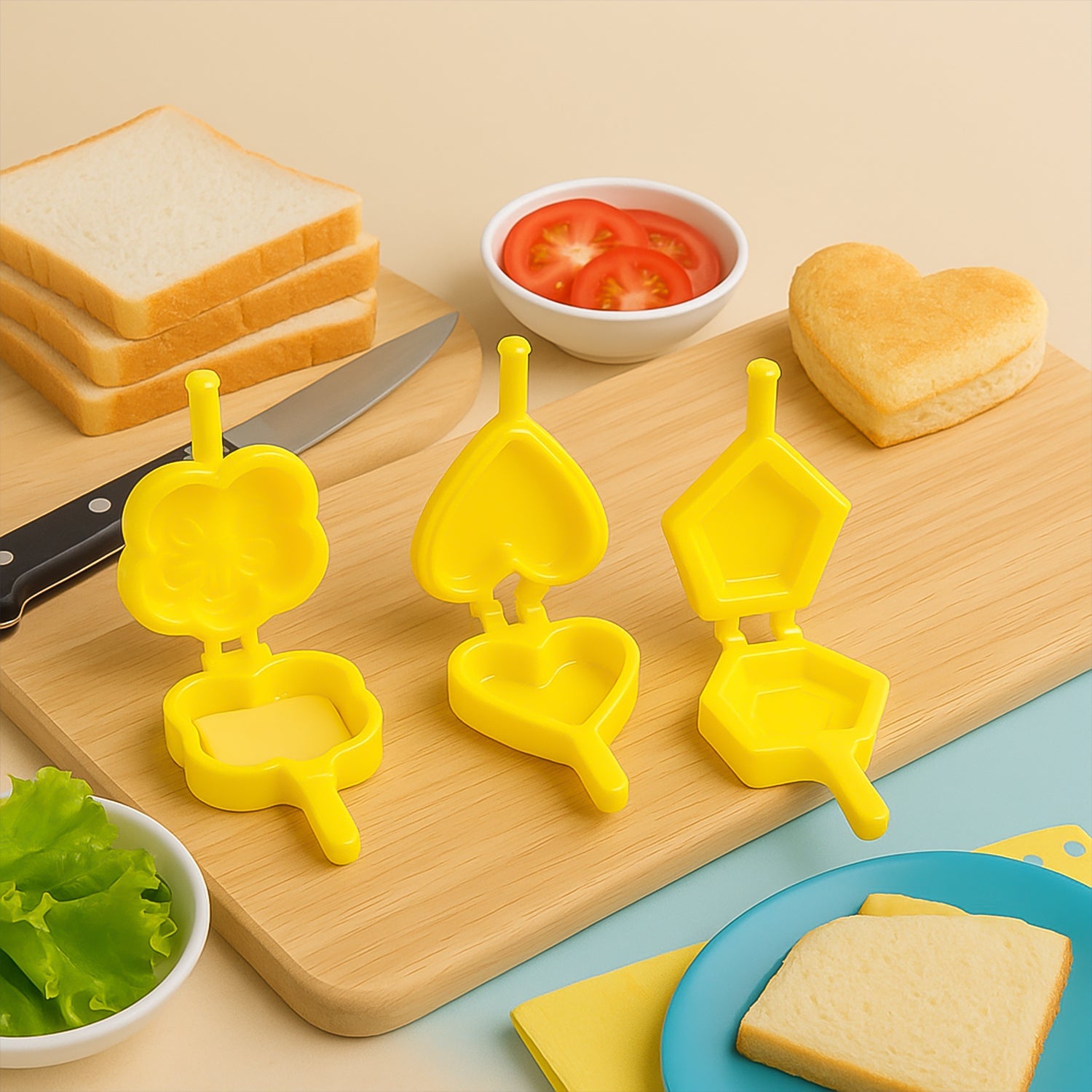 6 Pc Cookie Cutter Set – Plastic