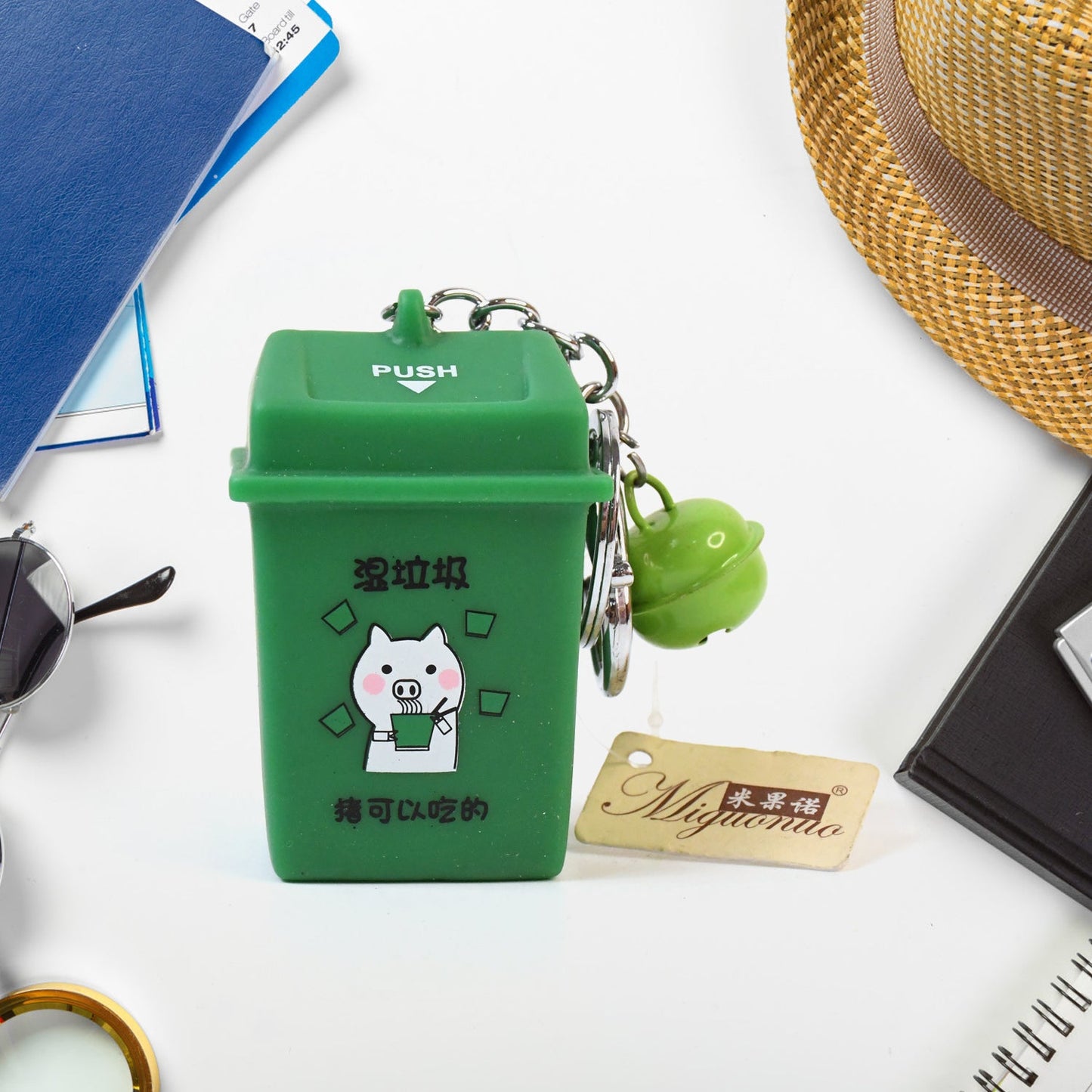 Recycling Bin Keychain