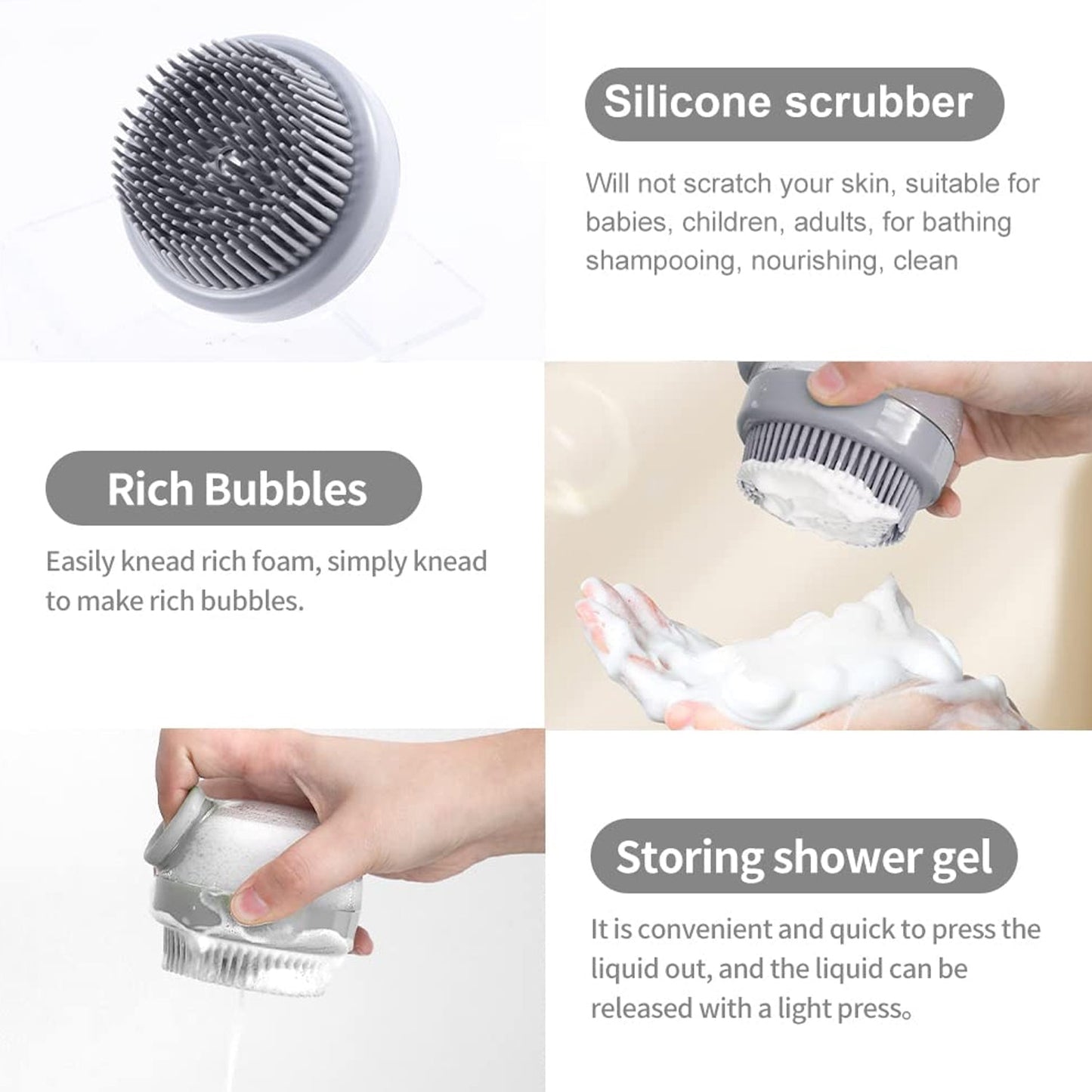 Head Scalp Massager Shampoo Brush
