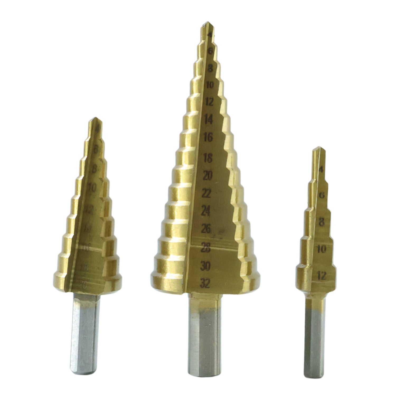 Titanium Step Drill Bit Set