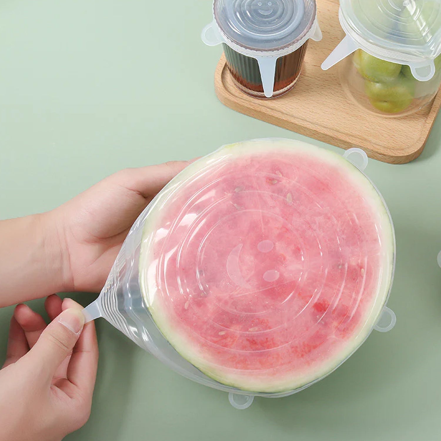 Silicone Food Cover Stretch Lids – 6 Pcs
