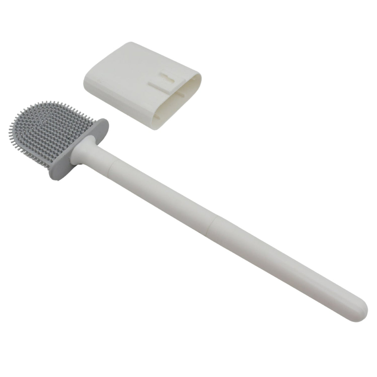 Portable Silicone Toilet Brush With Holder