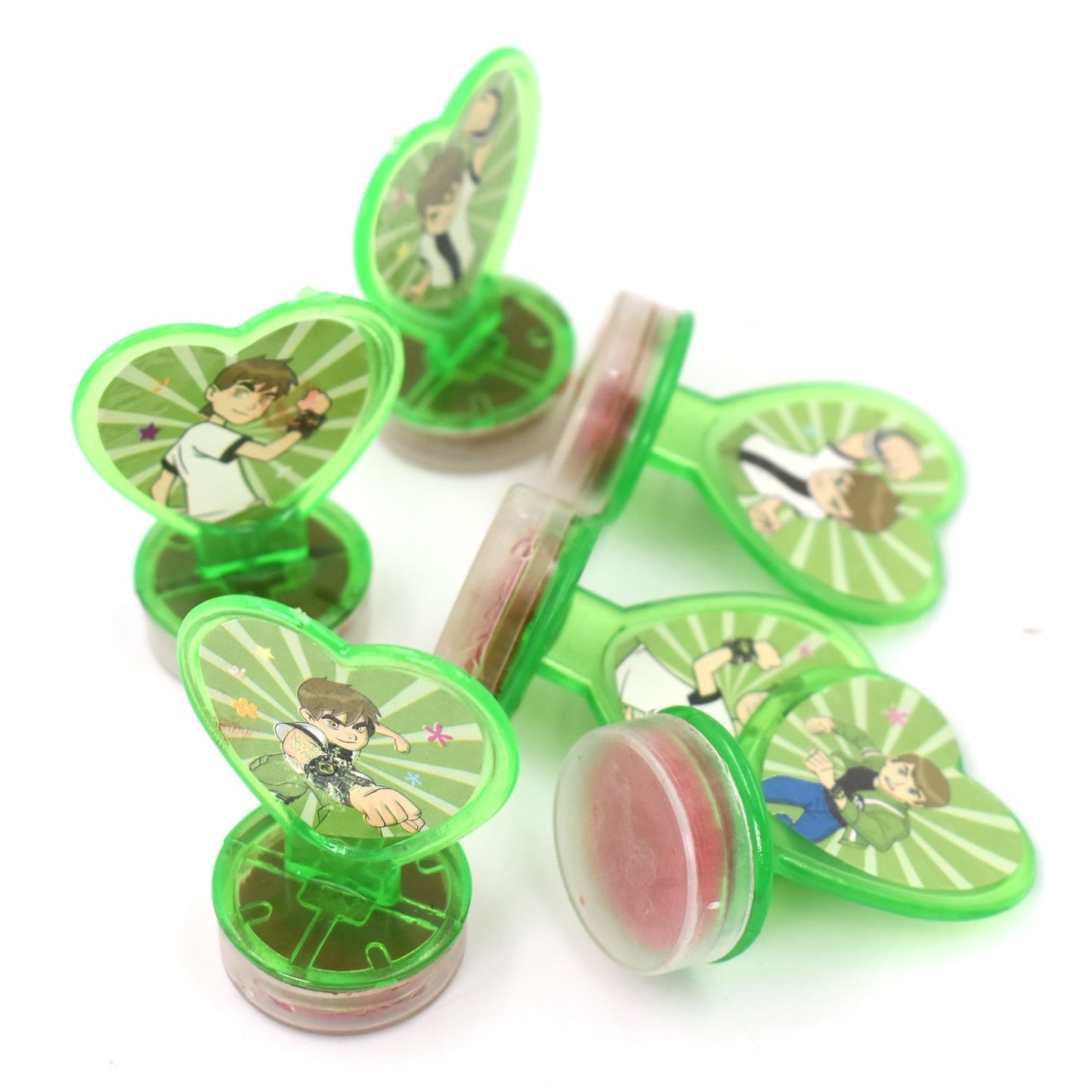 Ben 10 Heart Shape Stamps ( 6 Pcs)