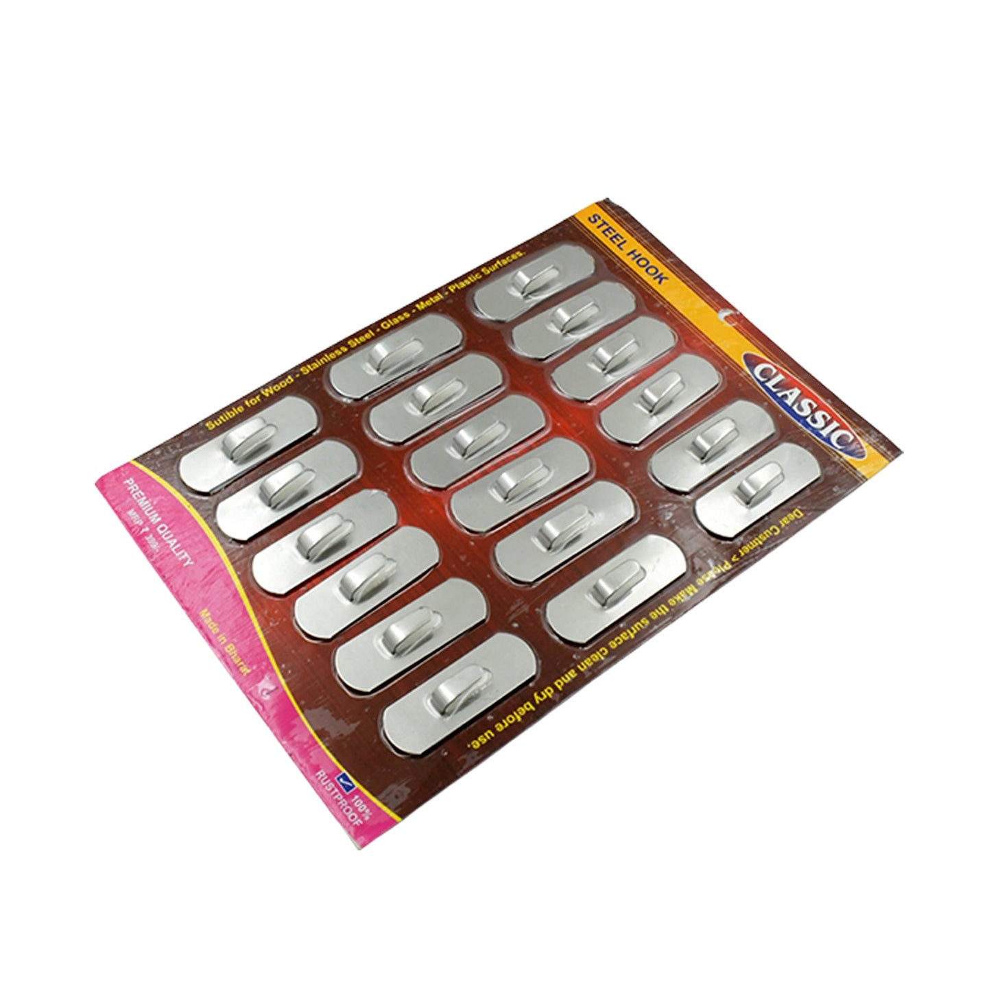 Heavy Duty Wall Hooks (18 Pc Set)