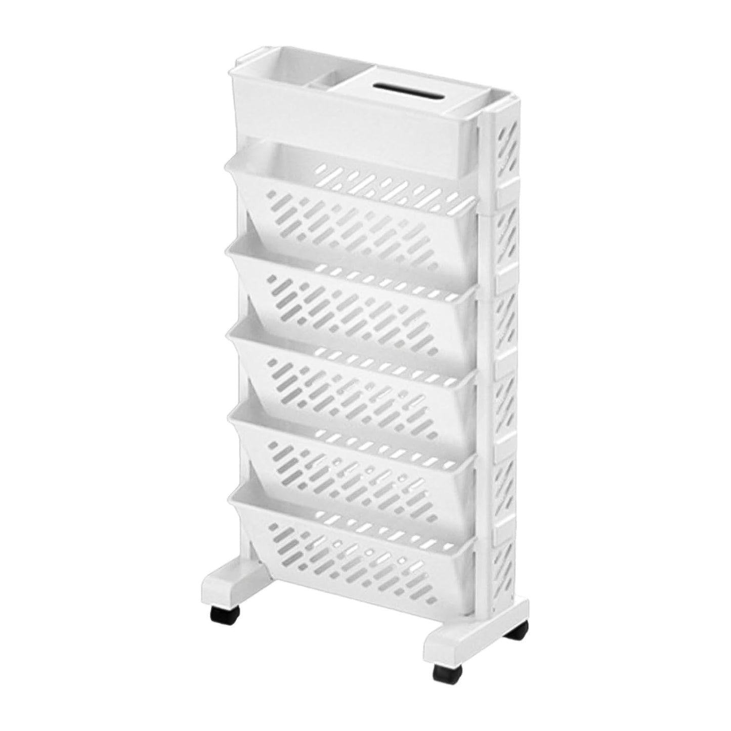 Rotating Mobile Bookshelf Organizer