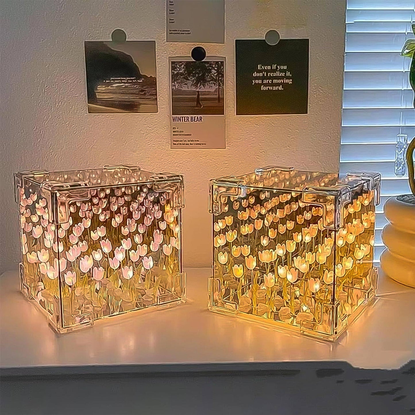 Tulip Mirror Night Lamp